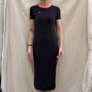 Tommy Hilfiger Navy Maxi Dress Y2K Size Small